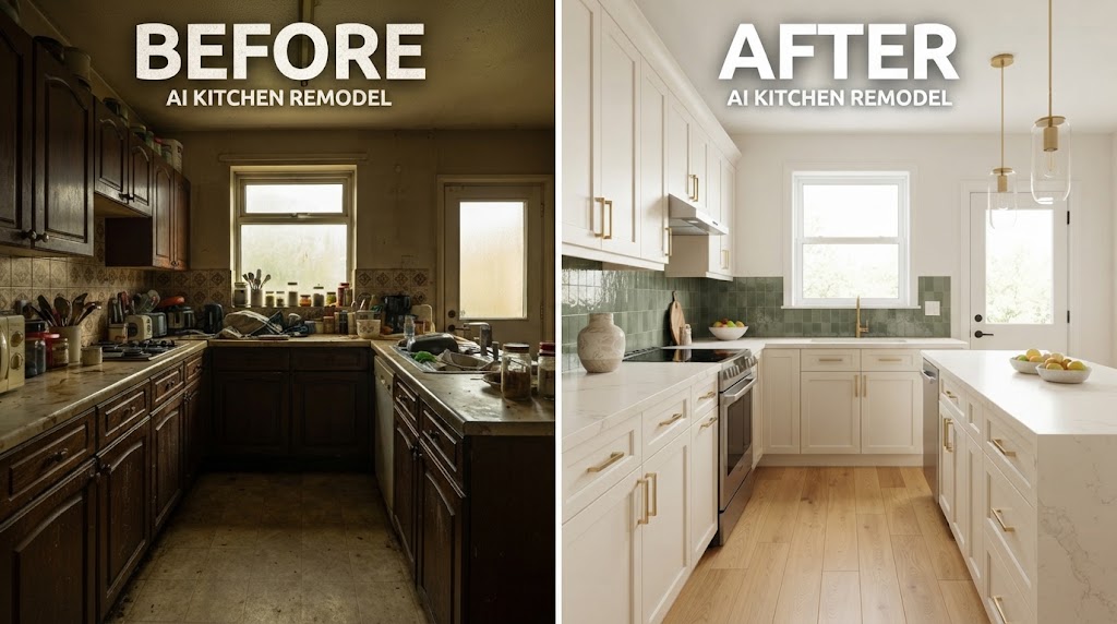 AI Kitchen Remodel: See Your New Kitchen Before You Renovate